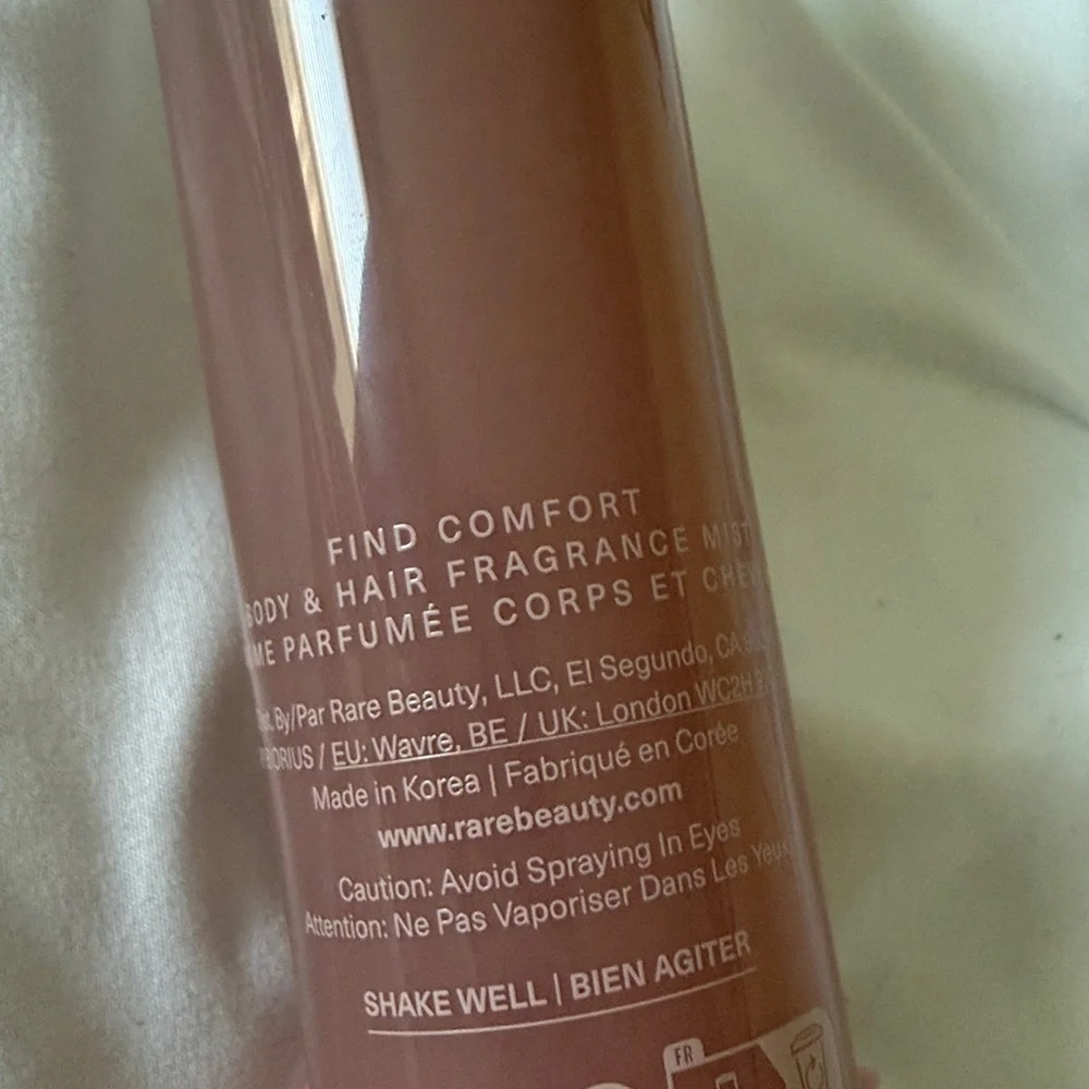 Rare Beauty body and hair, fragrance mist in find comfort